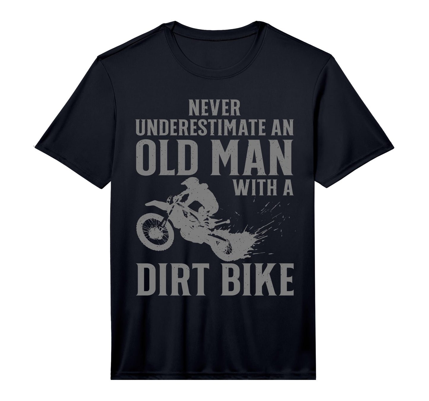 Dirt Bike Art Grandpa Dad Dirtbike T-Shirt - Fun Novelty Design Unisex - T-Shirt, Sweatshirt, Hoodie