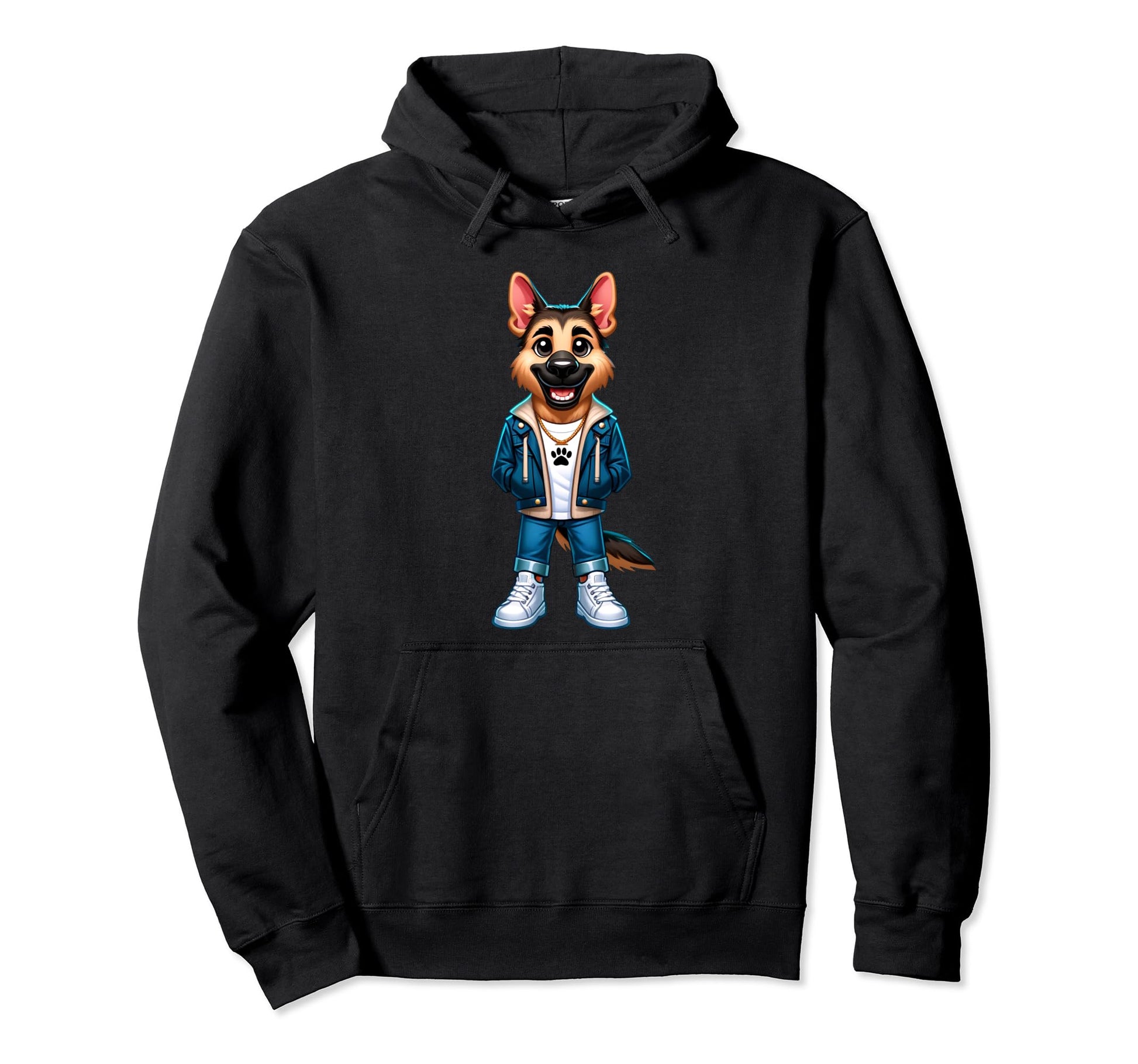 German Shepherd Dog Jacket Outfit Dog Hoodie - Streetwear Style Men Women - T-Shirt, Sweatshirt, Hoodie
