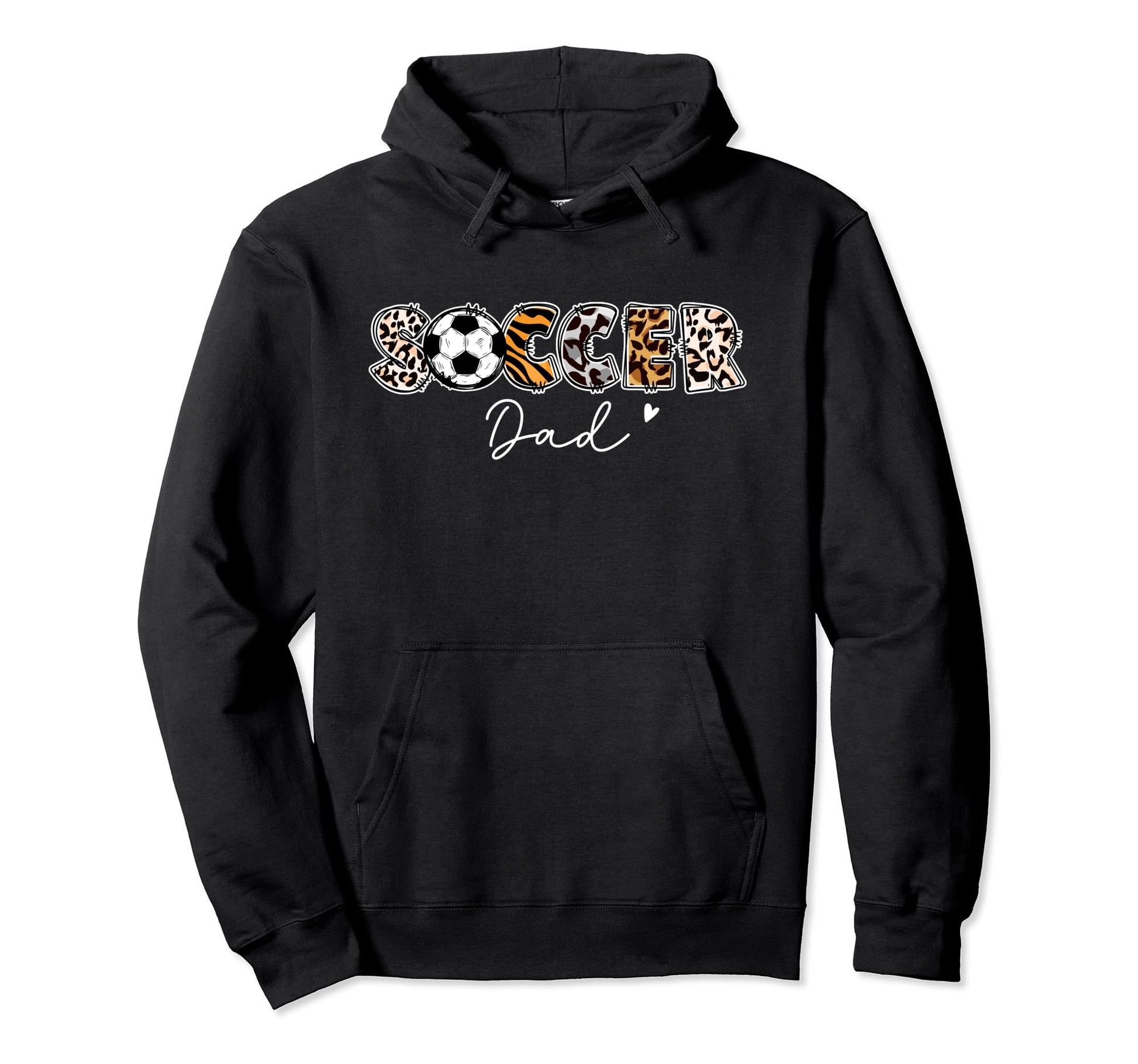 Soccer Dad Leopard Family Matching Hoodie - Custom Art Print Men Women - T-Shirt, Sweatshirt, Hoodie