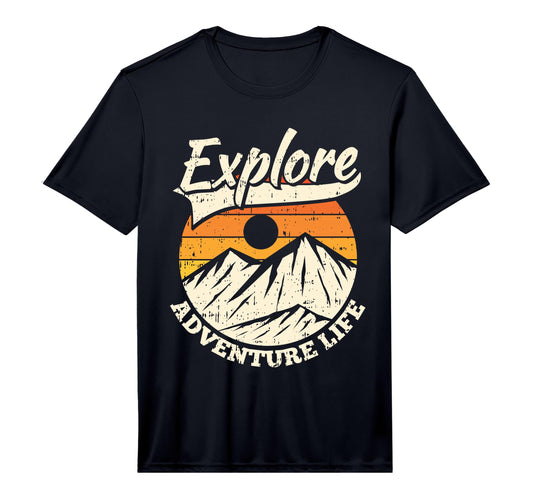 Adventure Life Travel Mountain Hiking T-Shirt - Graphic Print Unisex - T-Shirt, Sweatshirt, Hoodie