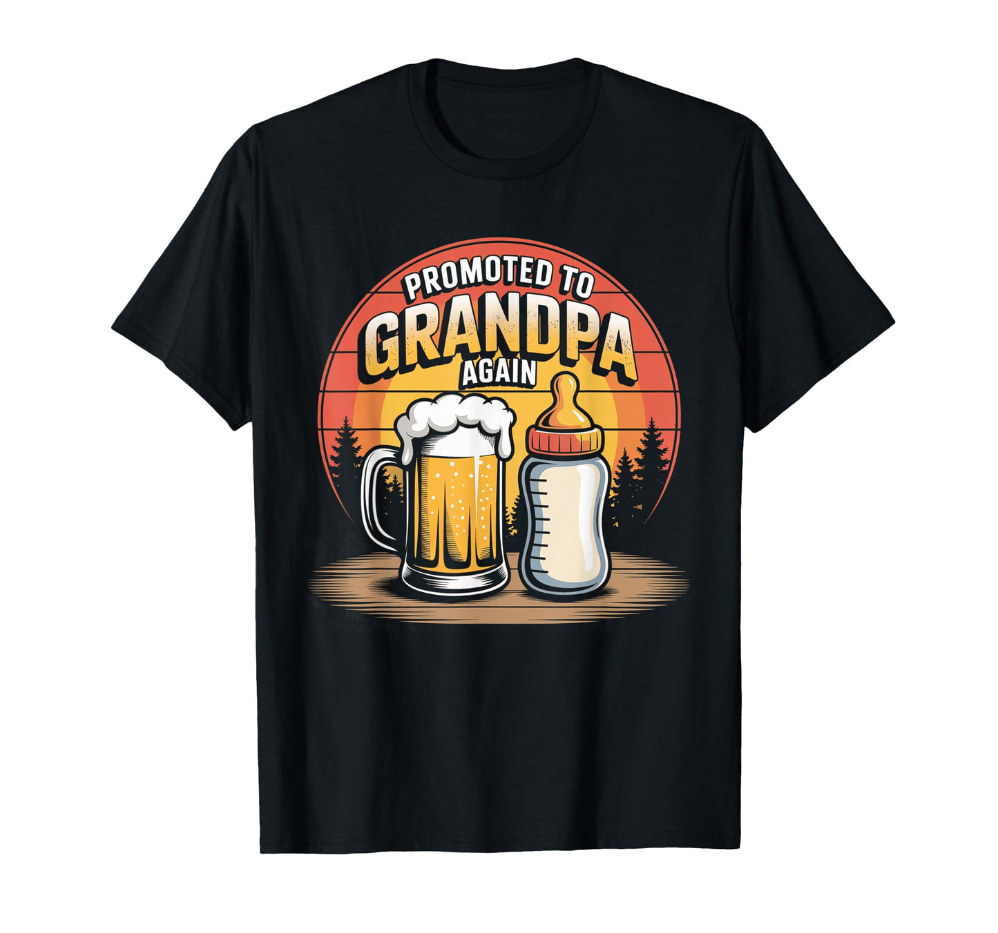 Promoted To Grandpa Again 2026 T-Shirt - Minimalist Print for Adults - T-Shirt, Sweatshirt, Hoodie