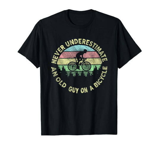 Bicycle Old Cyclist Grandpa Father T-Shirt - Streetwear Style for Adults - T-Shirt, Sweatshirt, Hoodie