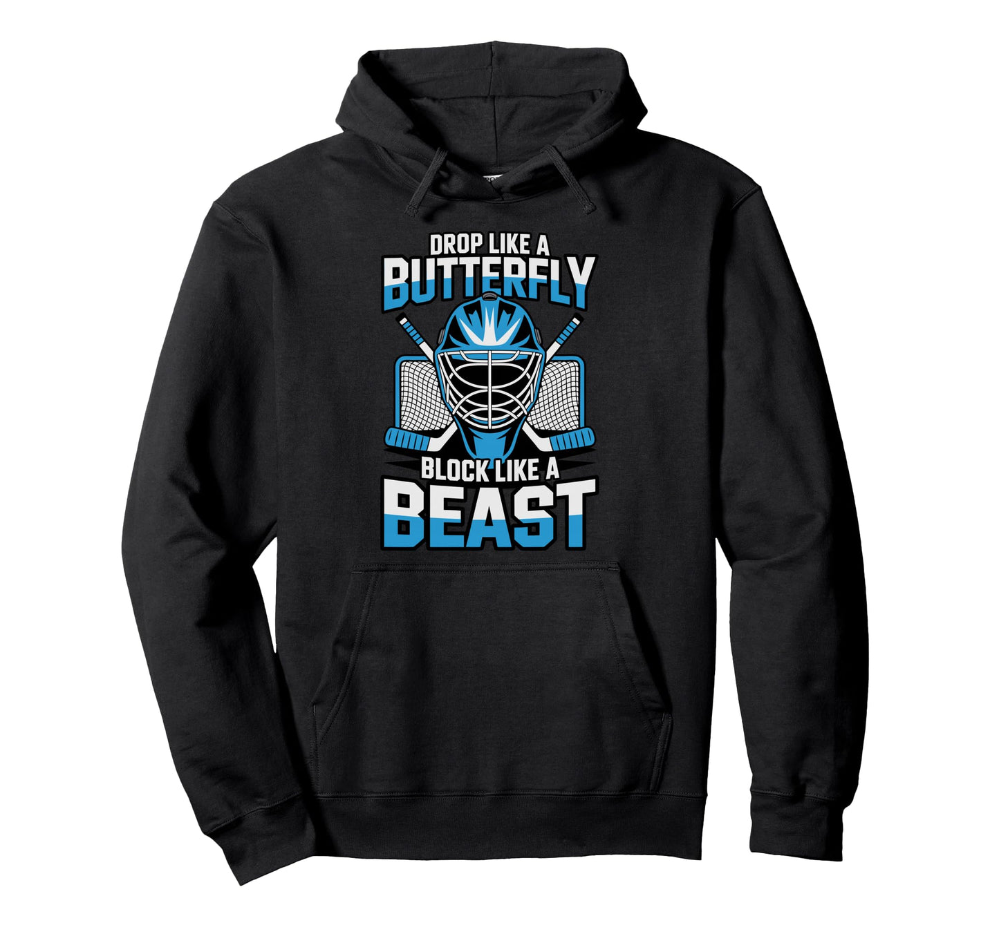 Ice Hockey Goalkeeper Butterfly Hockey Hoodie - Fun Novelty Design Unisex - T-Shirt, Sweatshirt, Hoodie