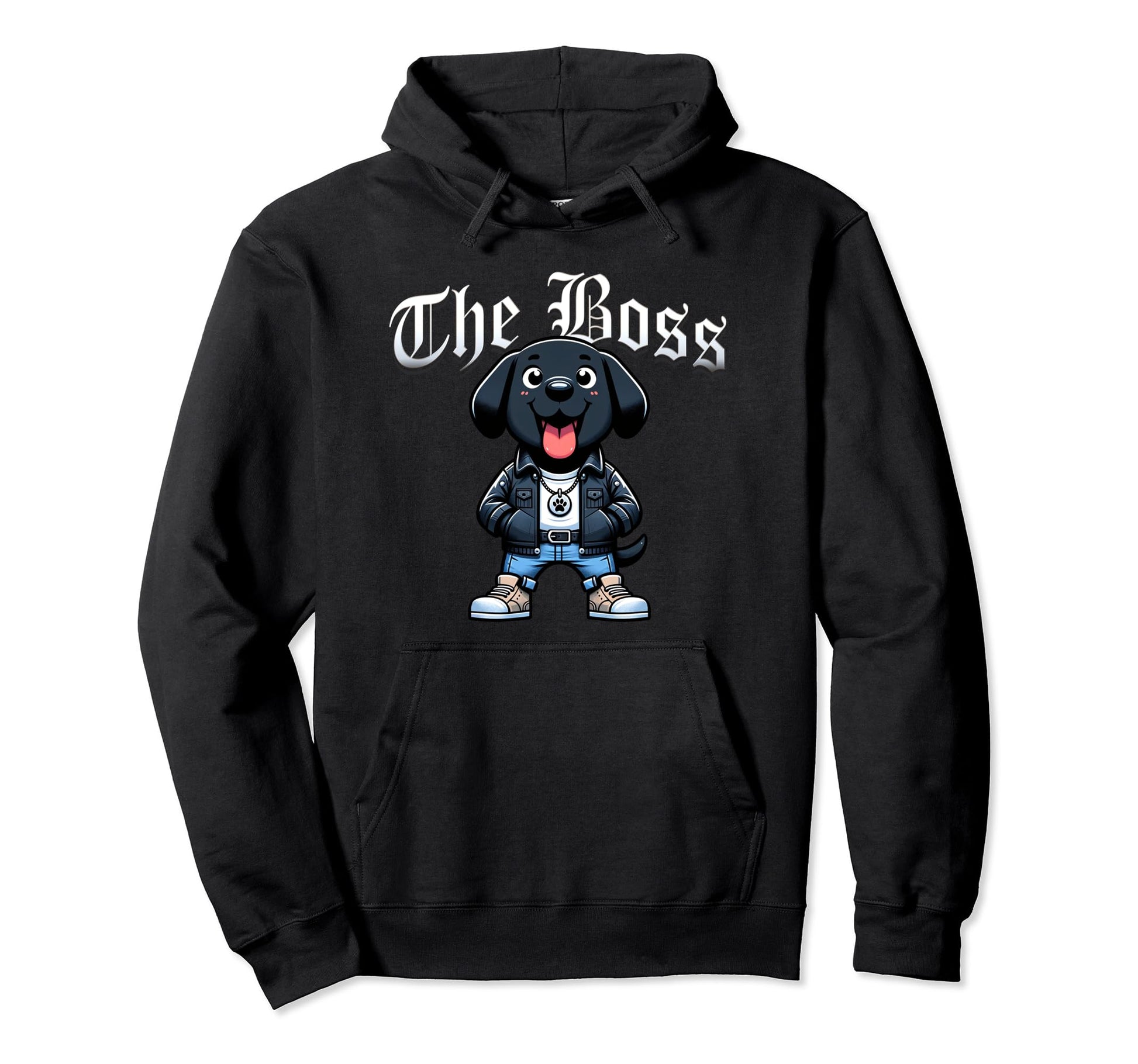Black Mouth Cur Dog Boss Jacket Outfit Hoodie - Streetwear Style Men Women - T-Shirt, Sweatshirt, Hoodie