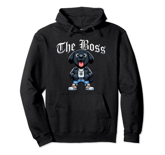 Black Mouth Cur Dog Boss Jacket Outfit Hoodie - Streetwear Style Men Women - T-Shirt, Sweatshirt, Hoodie