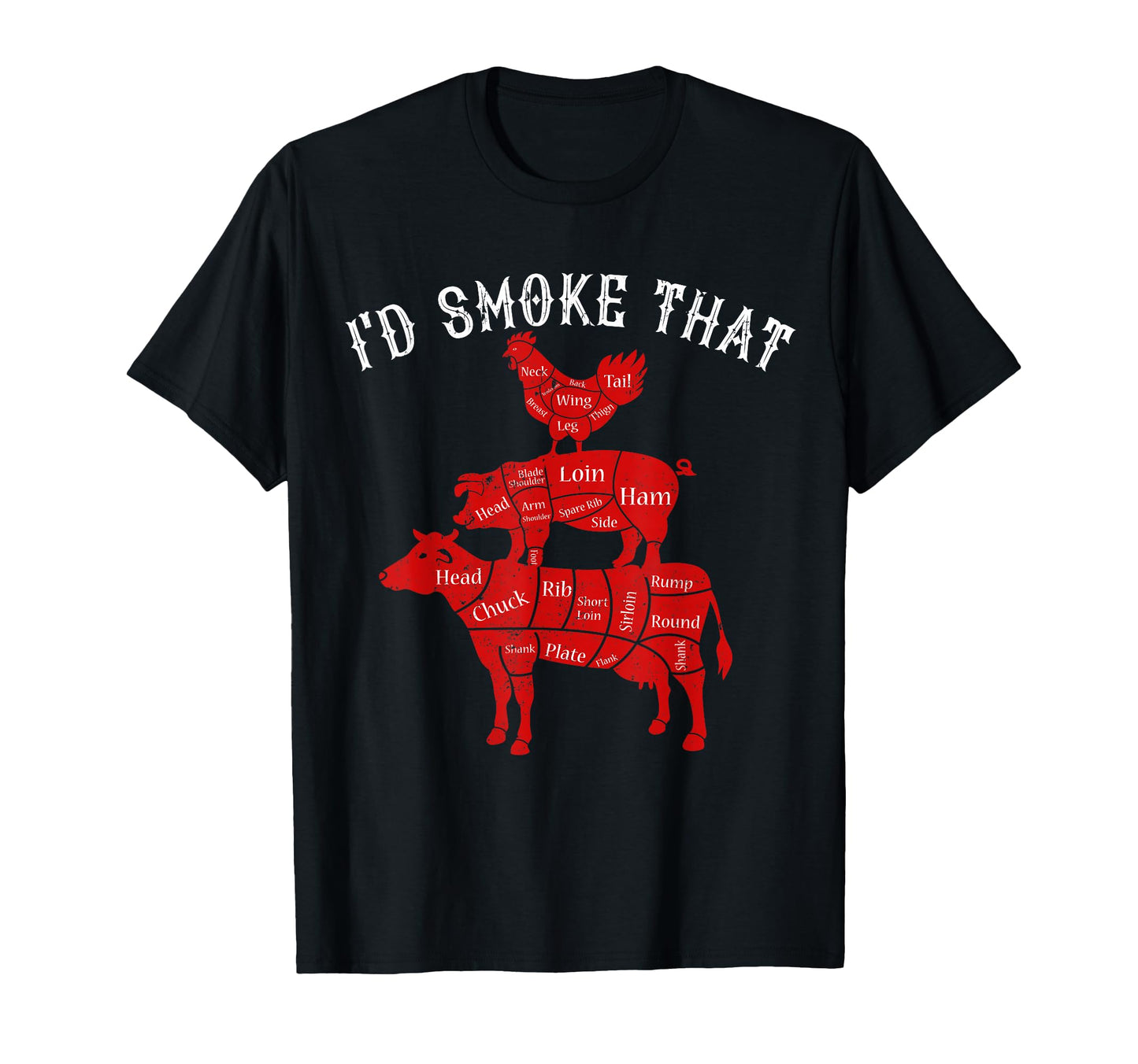 Id Smoke That Barbecue Grilling Bbq T-Shirt - Trendy Graphic Men Women - T-Shirt, Sweatshirt, Hoodie