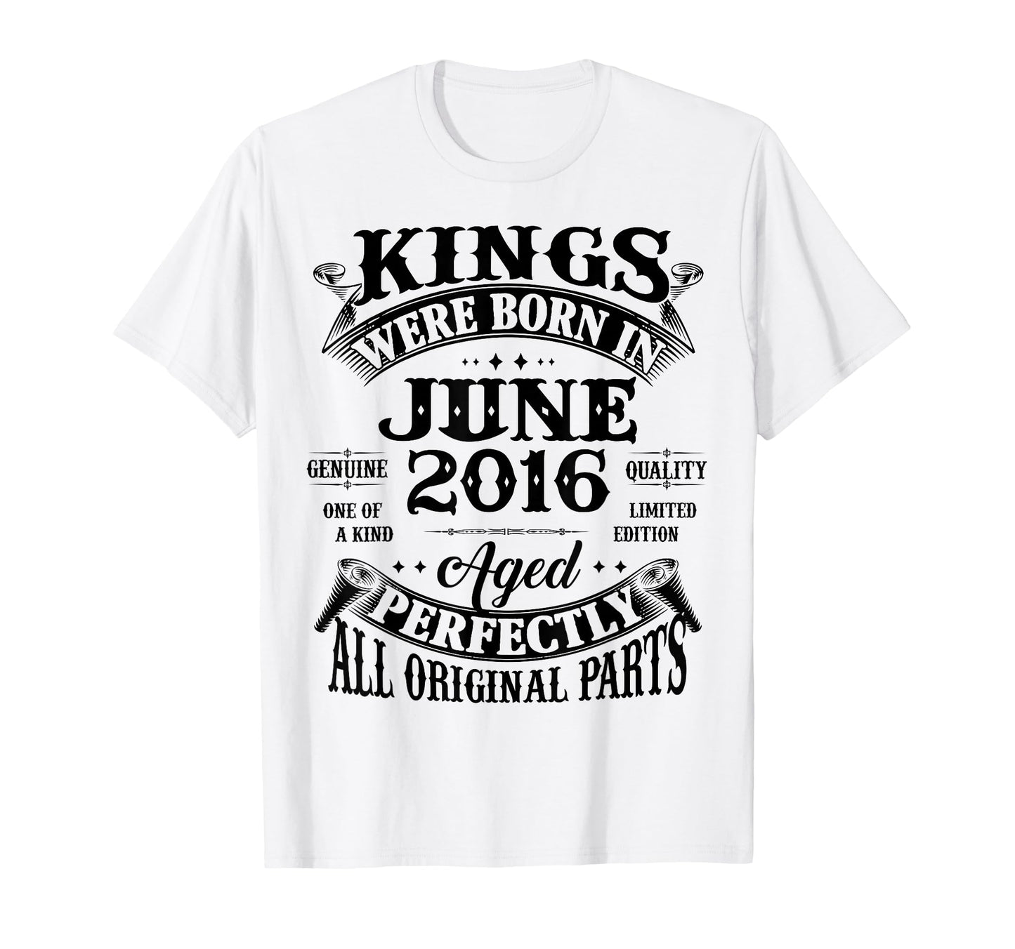 10Th Birthday Gift Kings Born June T-Shirt - Custom Art Print Men Women - T-Shirt, Sweatshirt, Hoodie