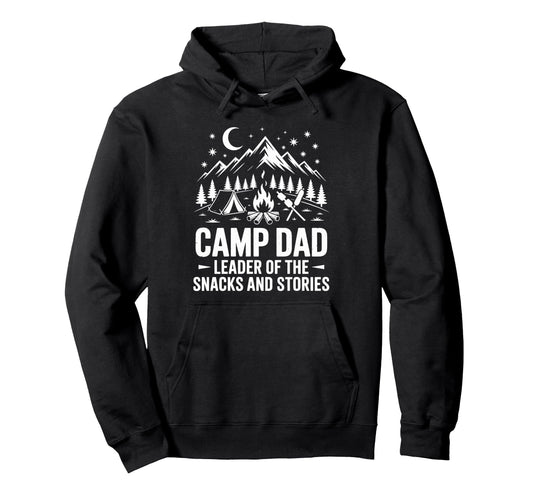 Camp Dad Camper Funny Camping Hoodie - Casual Everyday Wear for Adults - T-Shirt, Sweatshirt, Hoodie
