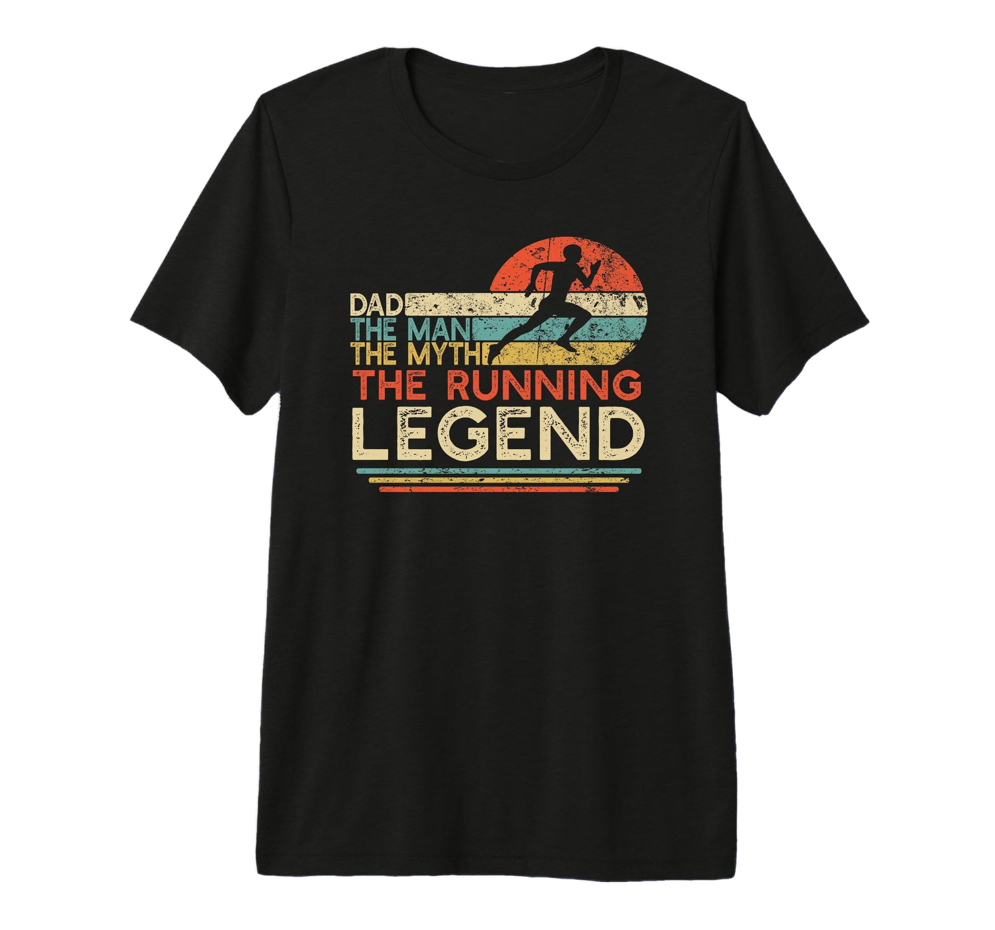 Running Dad Myth Legend Runner Gift T-Shirt - Streetwear Style for Adults - T-Shirt, Sweatshirt, Hoodie