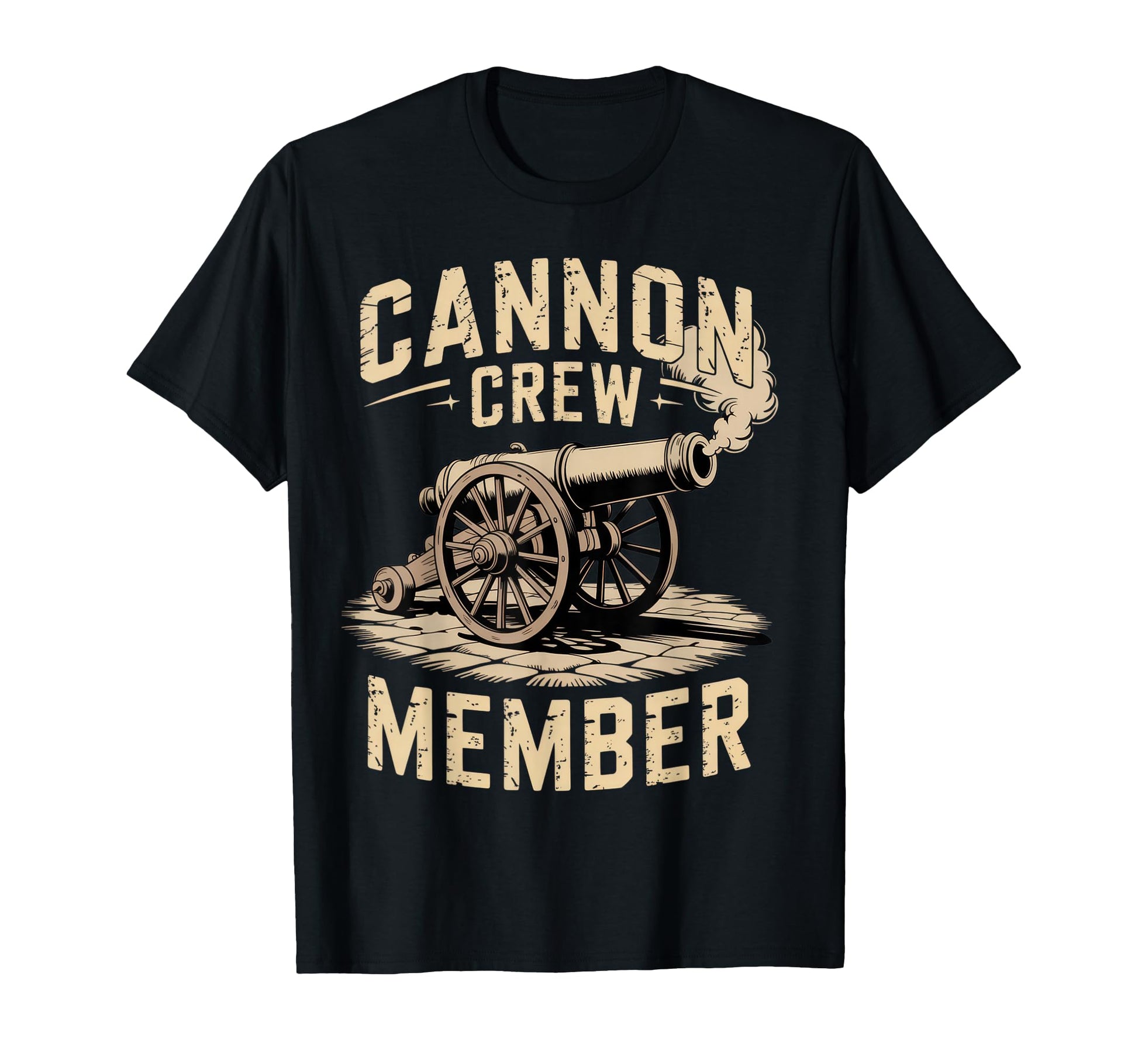 Cannon Crew Member Military Dad Funny T-Shirt - Novelty Apparel for Adults - T-Shirt, Sweatshirt, Hoodie
