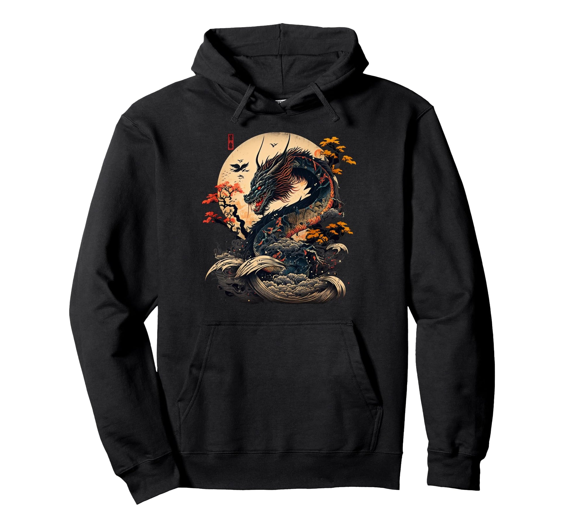 Asian Dragon Pop Cult Hoodie - Aesthetic Graphic for Adults - T-Shirt, Sweatshirt, Hoodie
