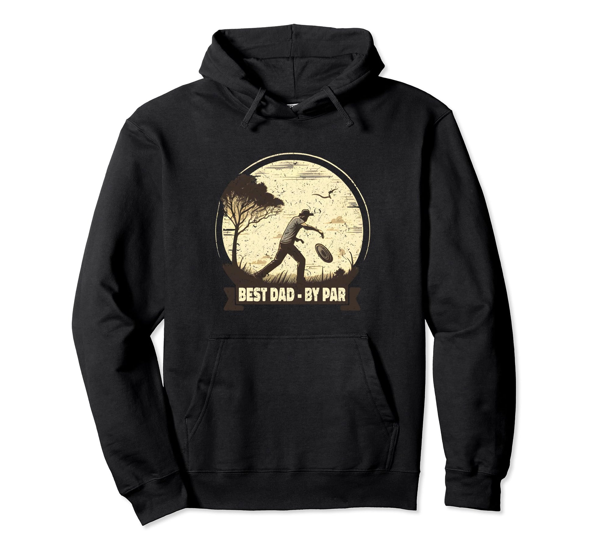 Funny Disc Golf Art Dad Par Disc Hoodie - Fun Novelty Design for Adults - T-Shirt, Sweatshirt, Hoodie