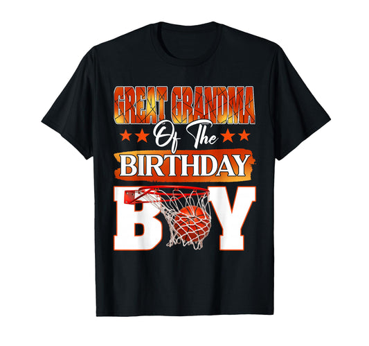 Basketball Great Grandma Birthday T-Shirt - Streetwear Style for Adults - T-Shirt, Sweatshirt, Hoodie