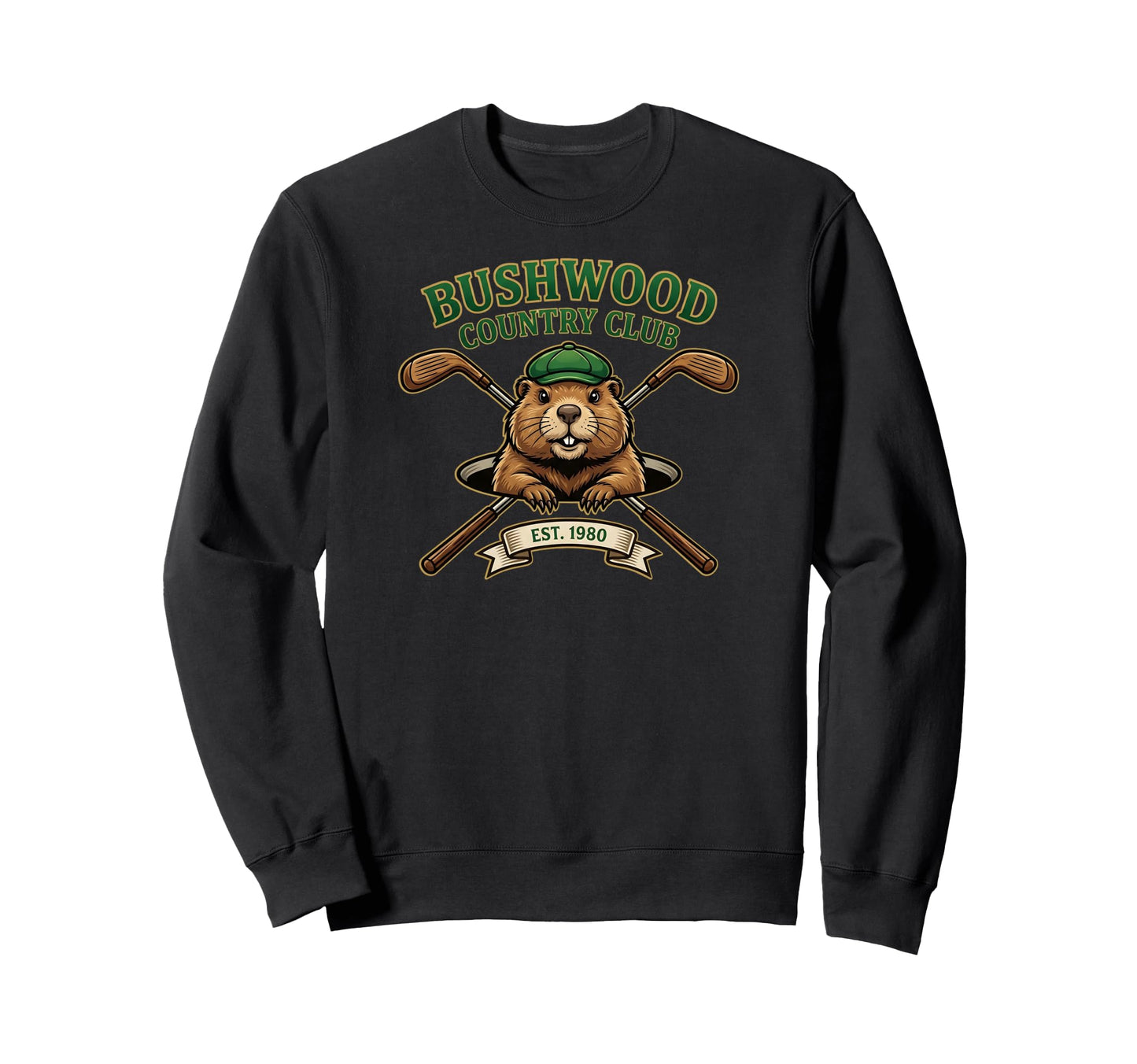 Bushwood Country Club Est 1980 Gopher Sweatshirt - Graphic Print Unisex - T-Shirt, Sweatshirt, Hoodie