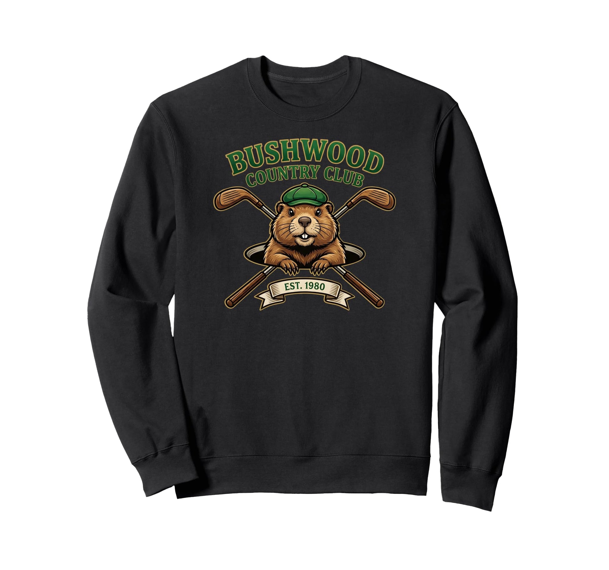 Bushwood Country Club Est 1980 Gopher Sweatshirt - Graphic Print Unisex - T-Shirt, Sweatshirt, Hoodie