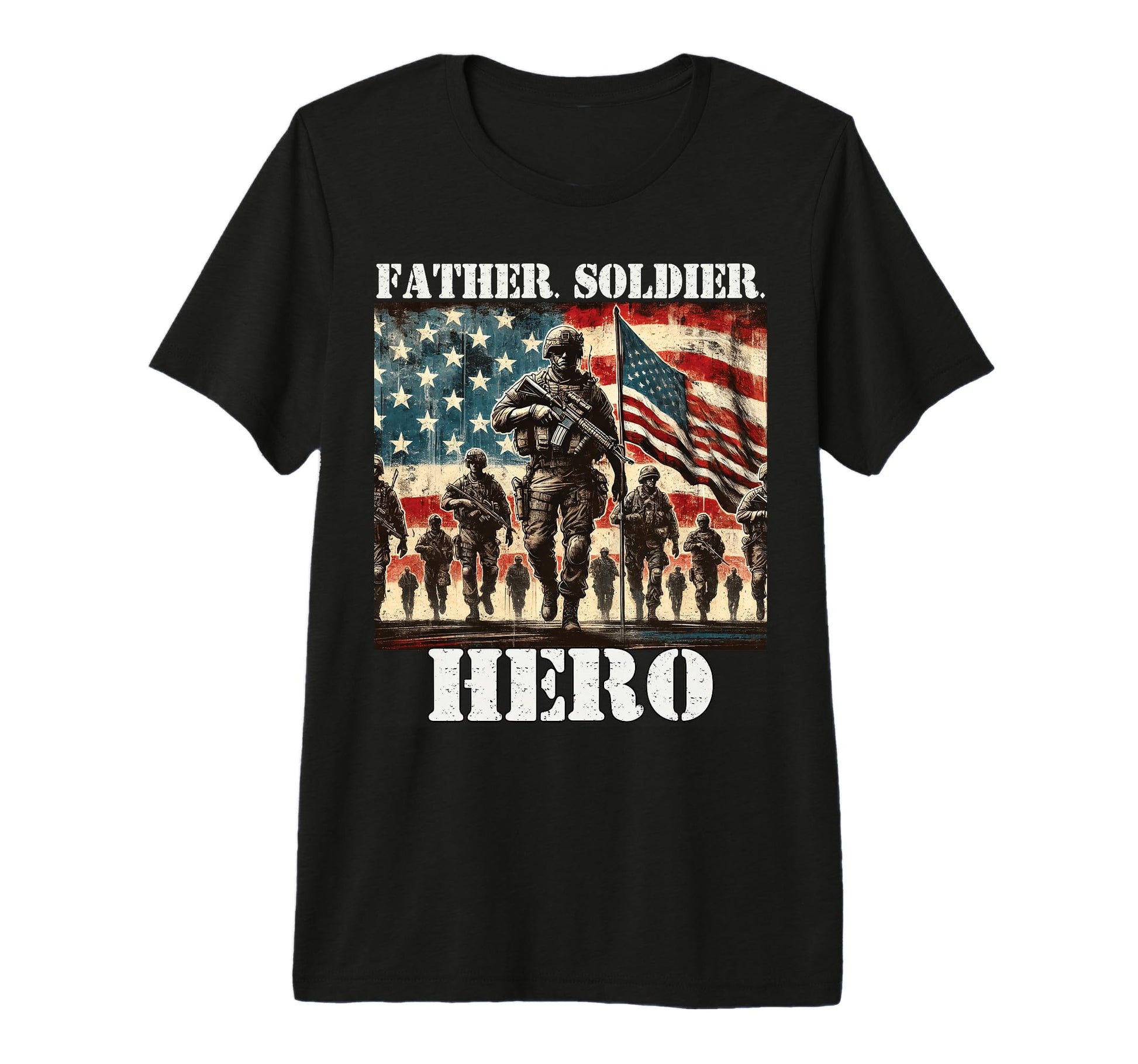 Proud Father Son Daughter Wife Army T-Shirt - Fun Novelty Design Men Women - T-Shirt, Sweatshirt, Hoodie