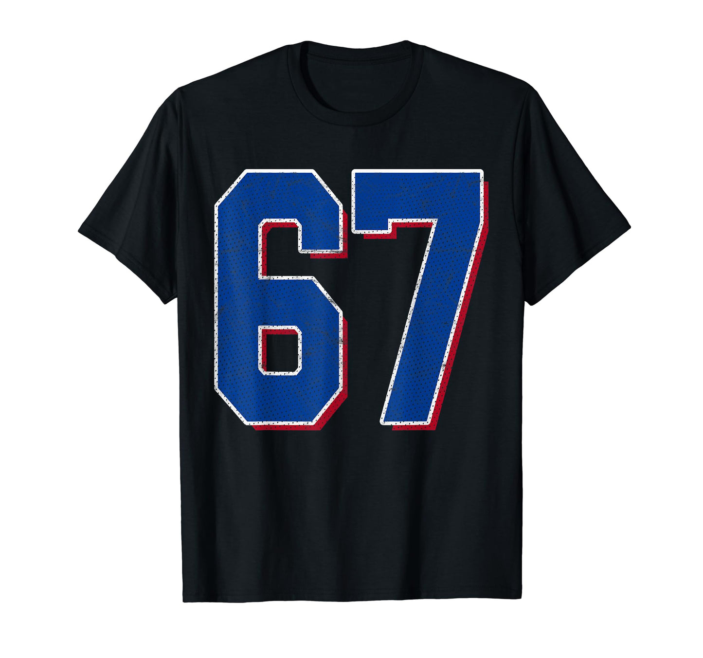 Number 67 Numbered Uniform Sports Team T-Shirt - Trendy Graphic Men Women - T-Shirt, Sweatshirt, Hoodie