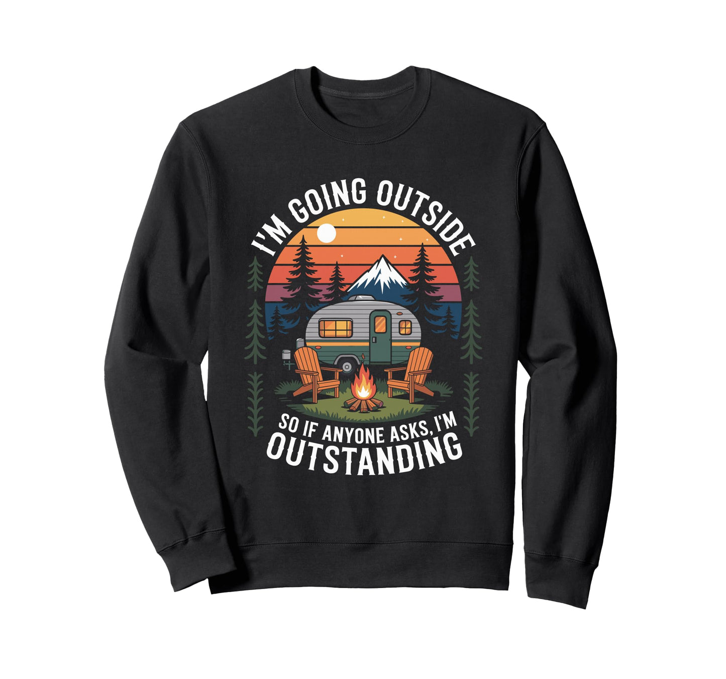 Camp Camping Father Outdoor Camper Sweatshirt - Novelty Apparel Men Women - T-Shirt, Sweatshirt, Hoodie