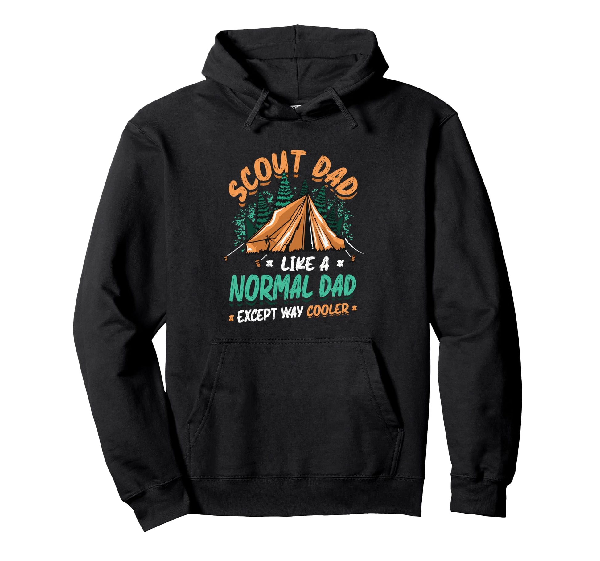Scout Dad Like Normal Dad Except Way Hoodie - Minimalist Print for Adults - T-Shirt, Sweatshirt, Hoodie