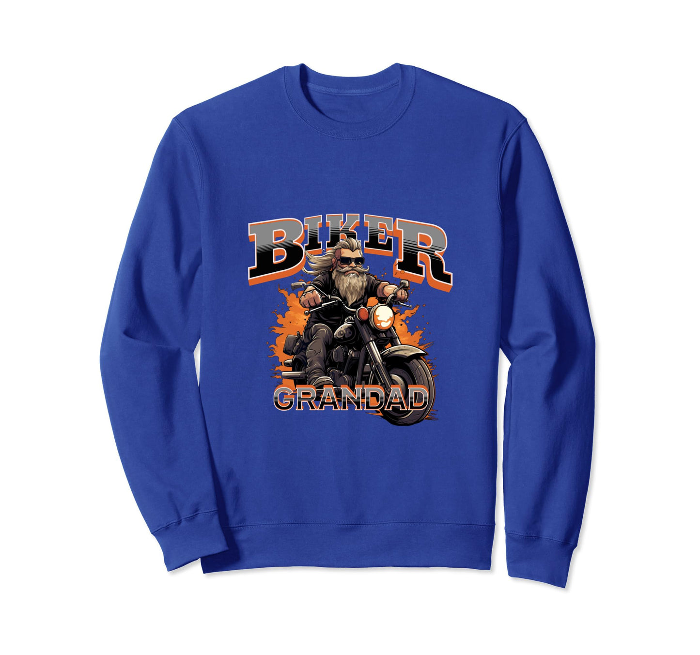 Mens Motorbike Biker Grandpa Sweatshirt - Graphic Print Unisex - T-Shirt, Sweatshirt, Hoodie