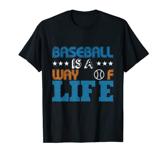 Baseball Is Way Life Baseball Player T-Shirt - Aesthetic Graphic Unisex - T-Shirt, Sweatshirt, Hoodie