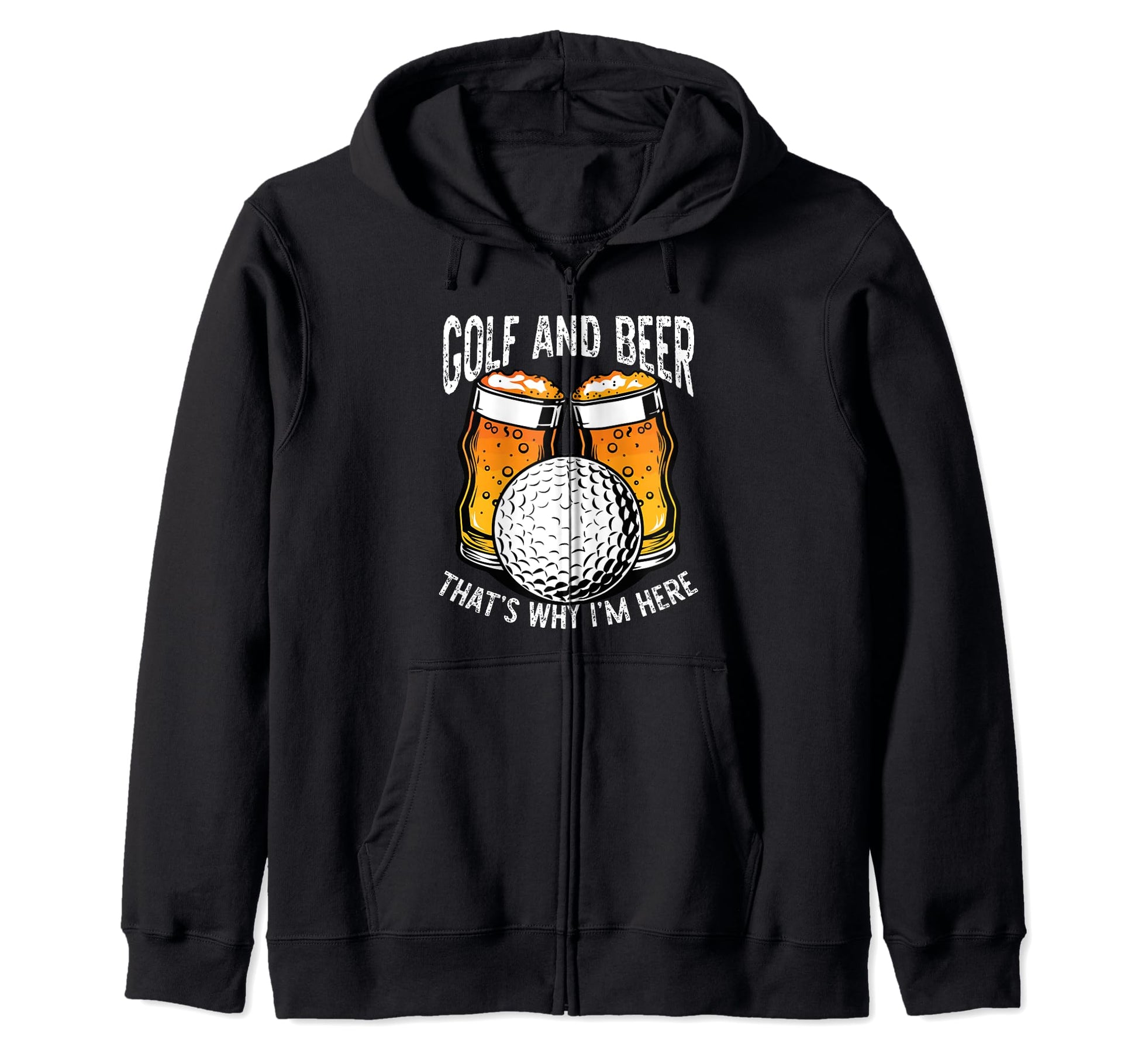 Fathers Day Funny Golfer Dad Beer Golf Hoodie - Trendy Graphic Men Women - T-Shirt, Sweatshirt, Hoodie