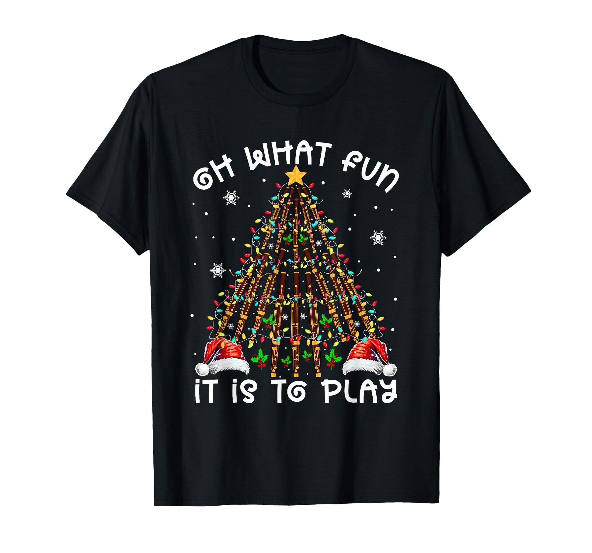 Funny It Is To Play Santa Hats T-Shirt - Trendy Graphic for Adults - T-Shirt, Sweatshirt, Hoodie