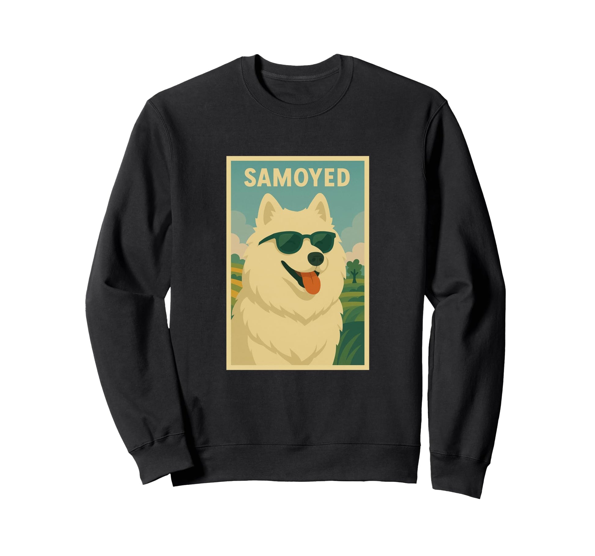 Samoyed Art Minimalist Pop Art Sweatshirt - Streetwear Style for Adults - T-Shirt, Sweatshirt, Hoodie