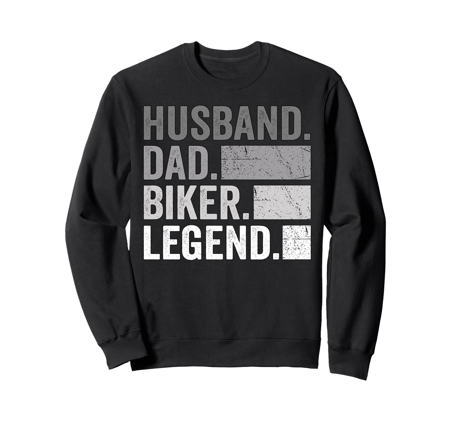Husband Dad Biker Legend Sweatshirt - Unique Graphic for Adults - T-Shirt, Sweatshirt, Hoodie