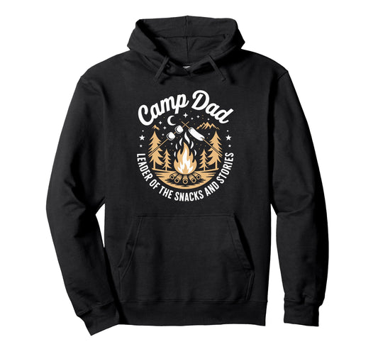 Camp Dad Camper Camping And Nature Lovers Hoodie - Graphic Print Men Women - T-Shirt, Sweatshirt, Hoodie