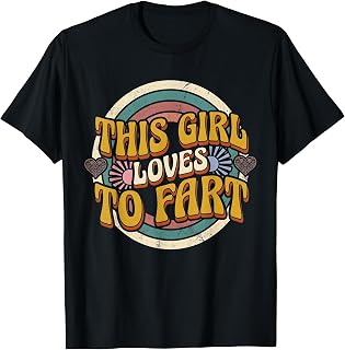 Retro This Girl Loves to Fart Vintage 70s Groovy Graphic T-Shirt Unisex T-shirt, Sweatshirt, Hoodie, Long Sleeve Tee - T-Shirt, Sweatshirt, Hoodie