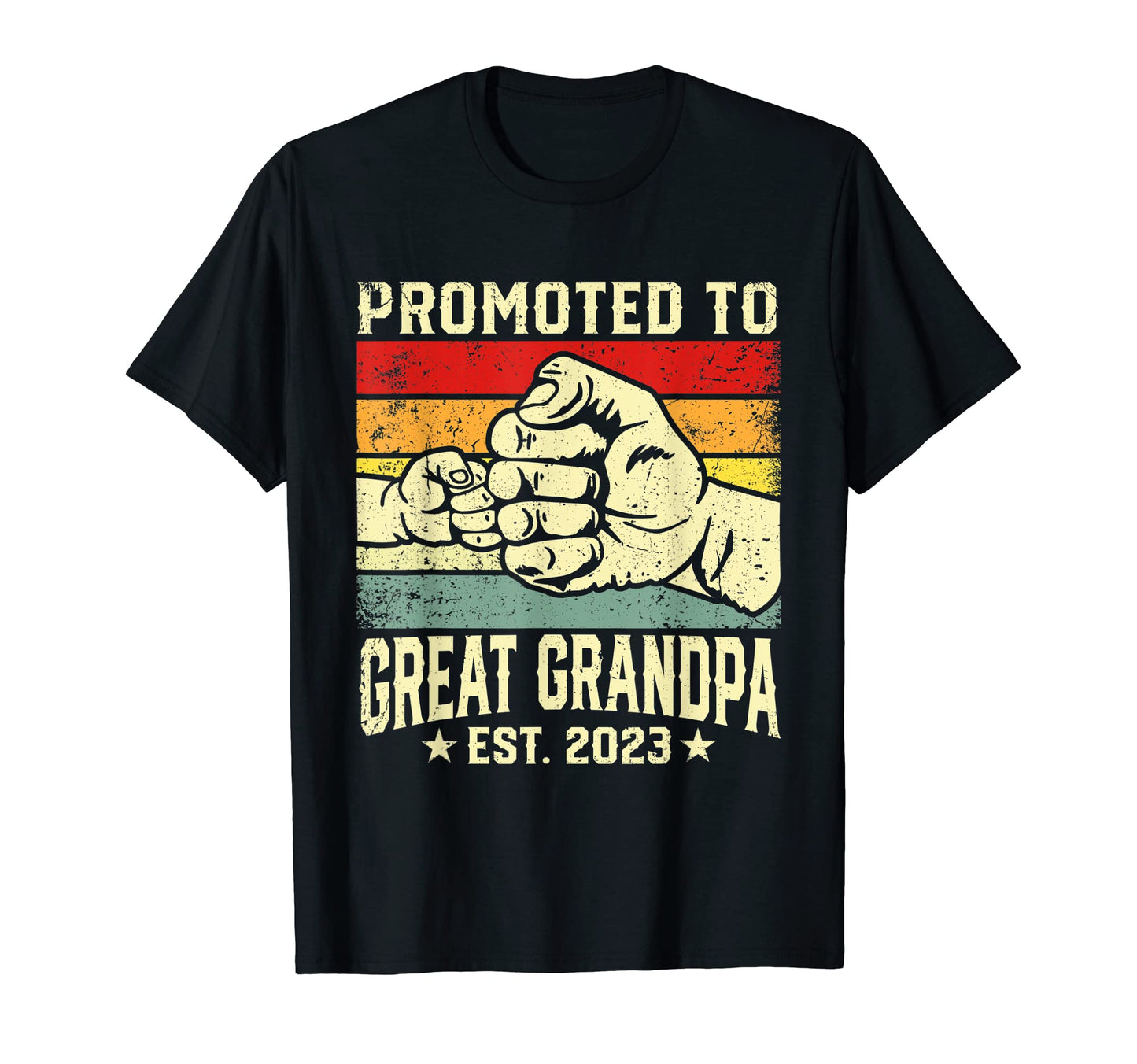 Mens Promoted To Great Grandpa Est T-Shirt - Aesthetic Graphic Men Women - T-Shirt, Sweatshirt, Hoodie