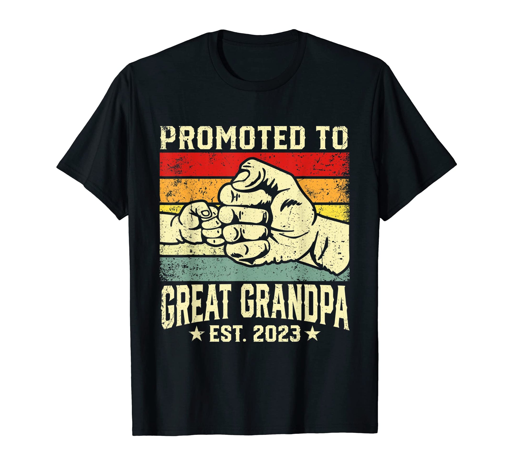 Mens Promoted To Great Grandpa Est T-Shirt - Aesthetic Graphic Men Women - T-Shirt, Sweatshirt, Hoodie