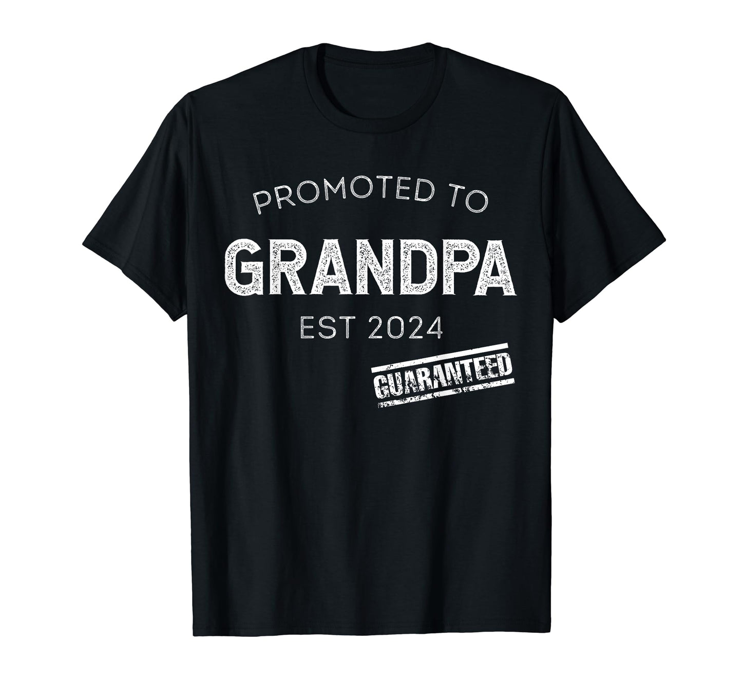 Promoted To Grandpa Est 2024 T-Shirt - Fun Novelty Design for Adults - T-Shirt, Sweatshirt, Hoodie