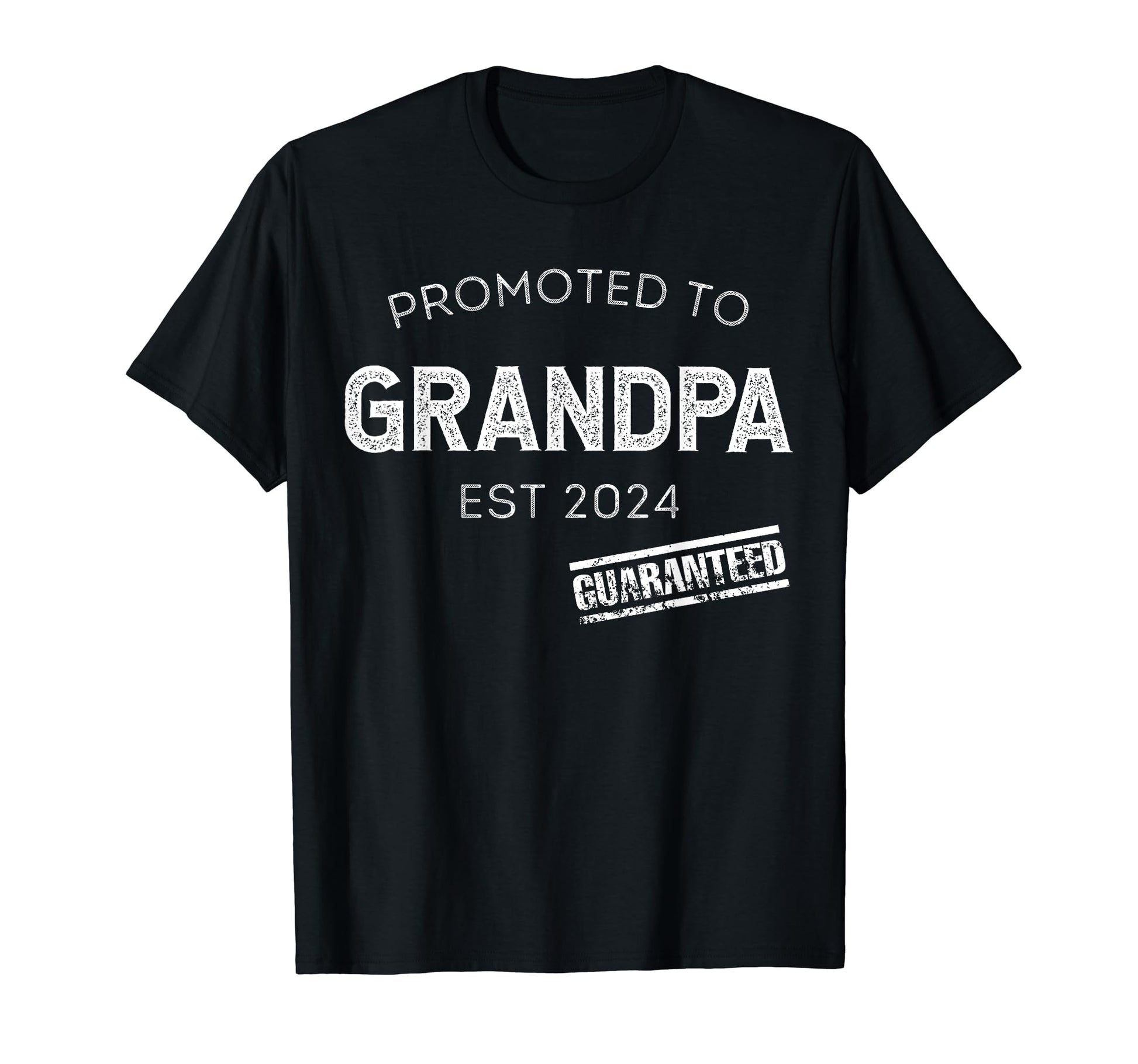 Promoted To Grandpa Est 2024 T-Shirt - Fun Novelty Design for Adults - T-Shirt, Sweatshirt, Hoodie