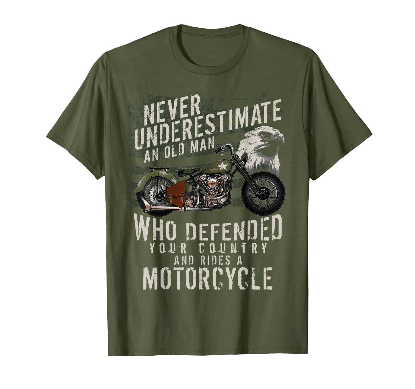 Mens Us Veteran Military Motorcycle Bike T-Shirt - Unique Graphic Unisex - T-Shirt, Sweatshirt, Hoodie