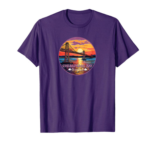 Chesapeake Bay Maryland Famous T-Shirt - Aesthetic Graphic for Adults - T-Shirt, Sweatshirt, Hoodie