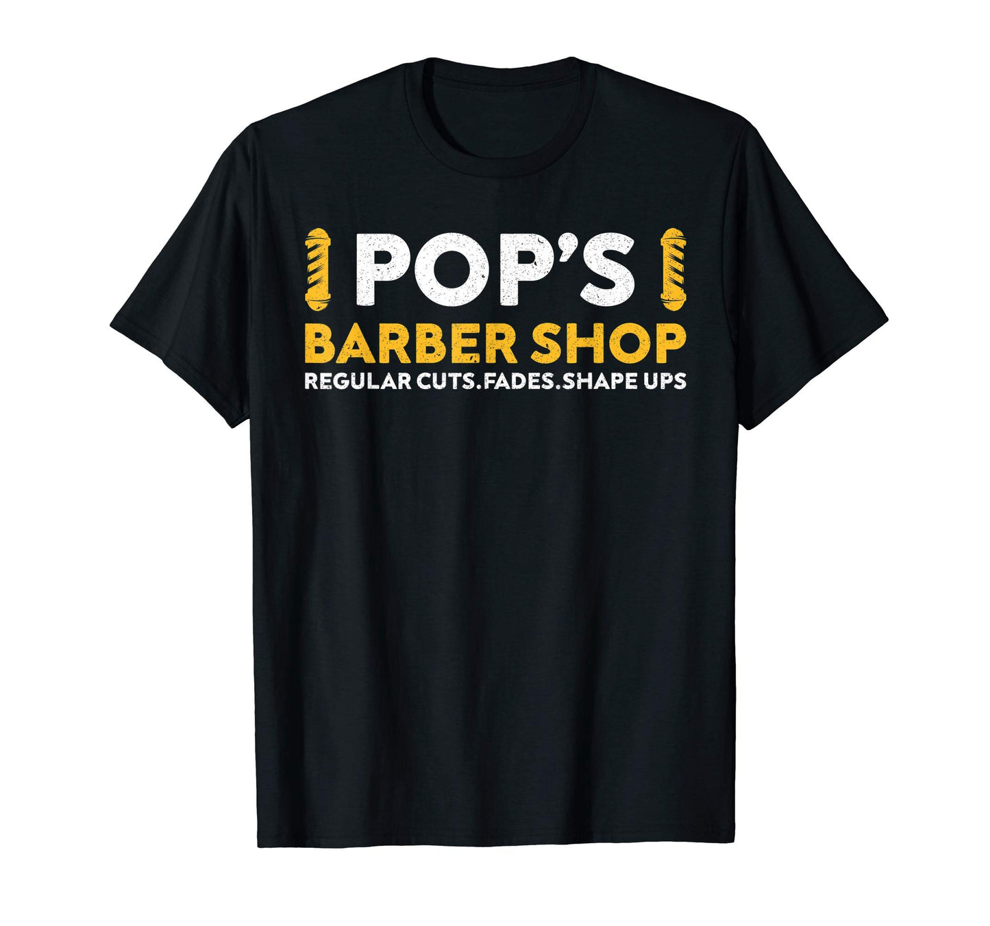 Pops Barber Fathers Day Barber Dad Daddy T-Shirt - Graphic Print Unisex - T-Shirt, Sweatshirt, Hoodie