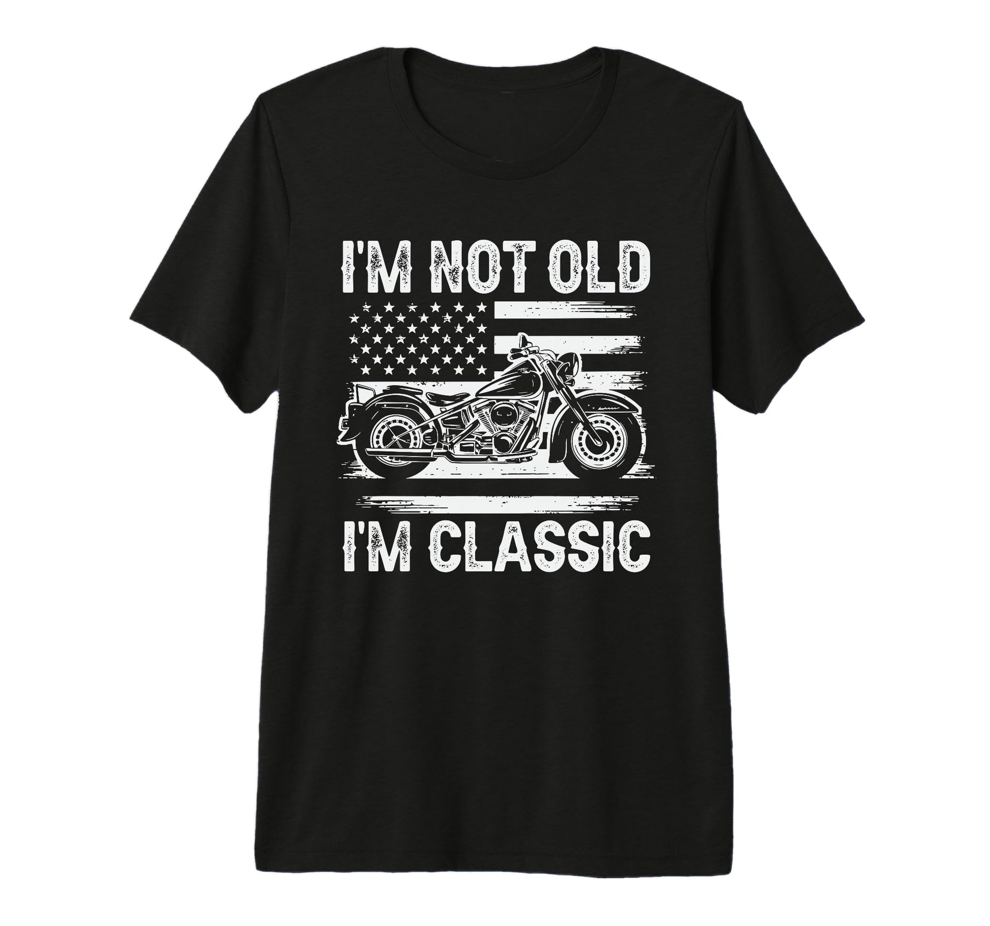 Mens Im Not Old Im Motorcycle Dad T-Shirt - Graphic Print Men Women - T-Shirt, Sweatshirt, Hoodie