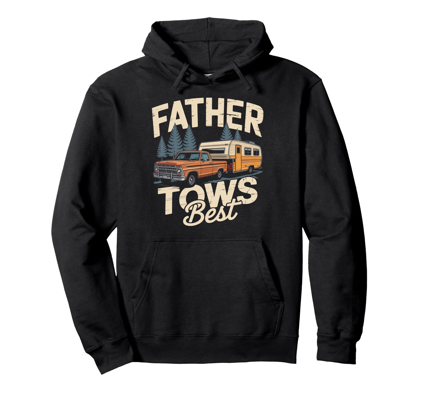 Family Camper Truck Rv Camping Dad Hoodie - Unique Graphic for Adults - T-Shirt, Sweatshirt, Hoodie