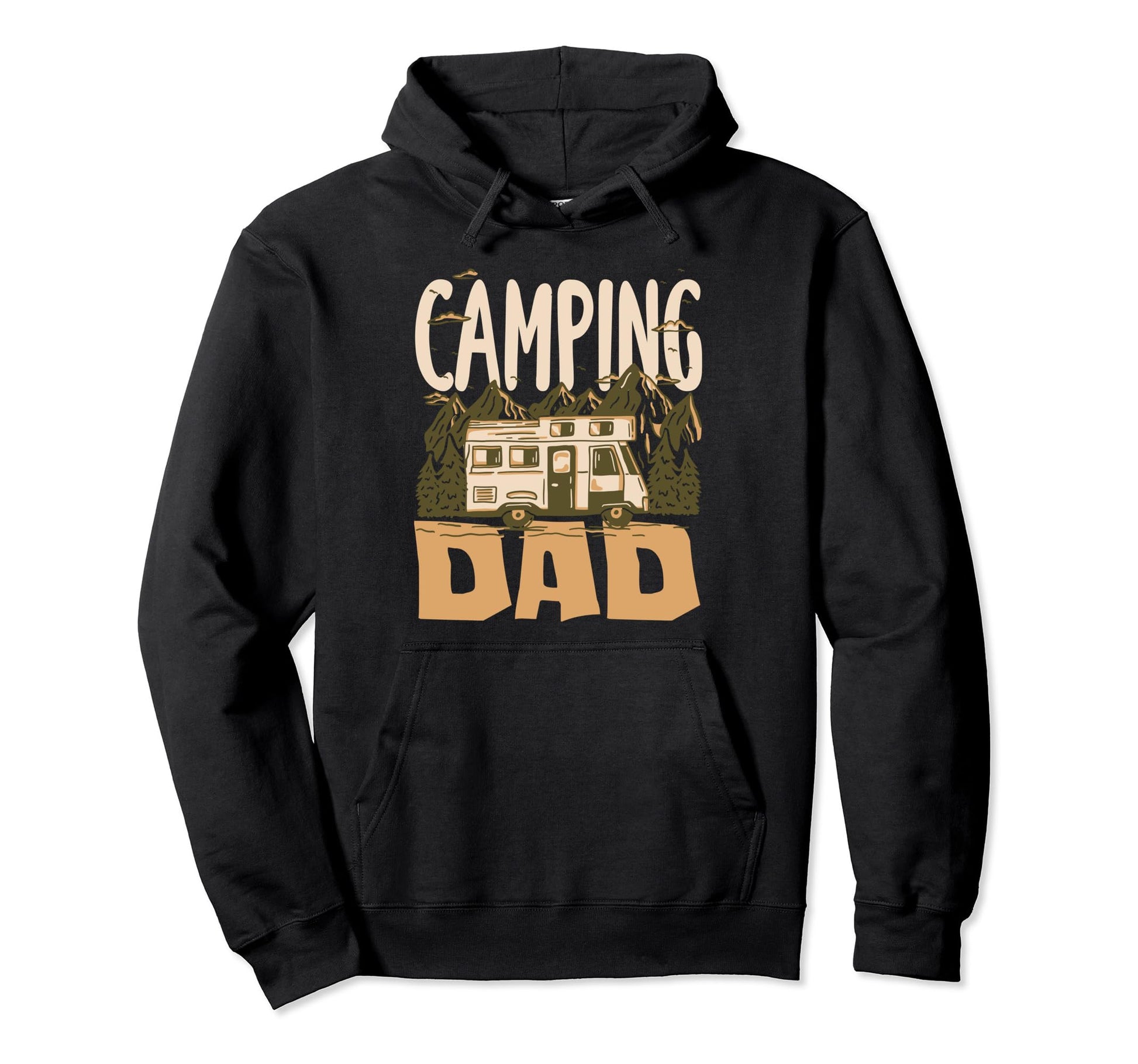 Camping Dad 5Th Wheel Camper Rv Hoodie - Minimalist Print for Adults - T-Shirt, Sweatshirt, Hoodie