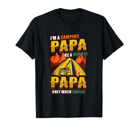 Camping Papa Campfire Dads Camping T-Shirt - Novelty Apparel for Adults - T-Shirt, Sweatshirt, Hoodie
