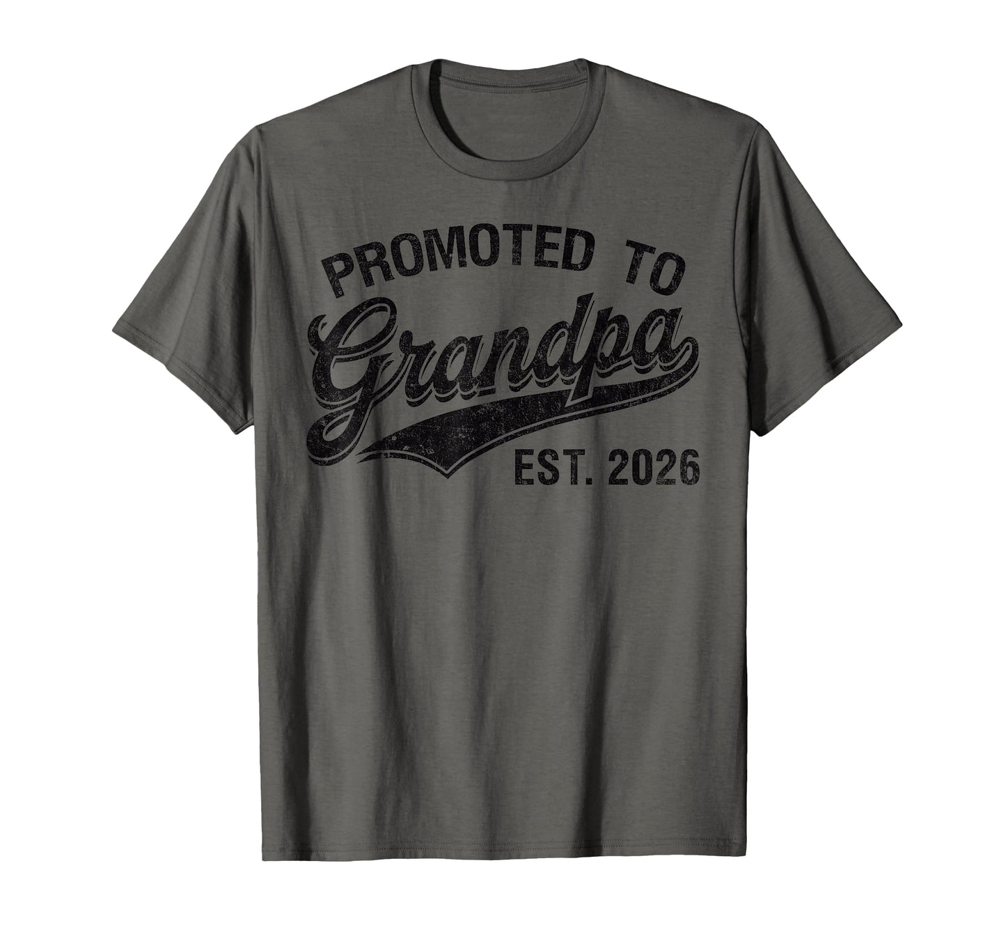 Mens Promoted To Grandpa Est 2026 T-Shirt - Custom Art Print for Adults - T-Shirt, Sweatshirt, Hoodie