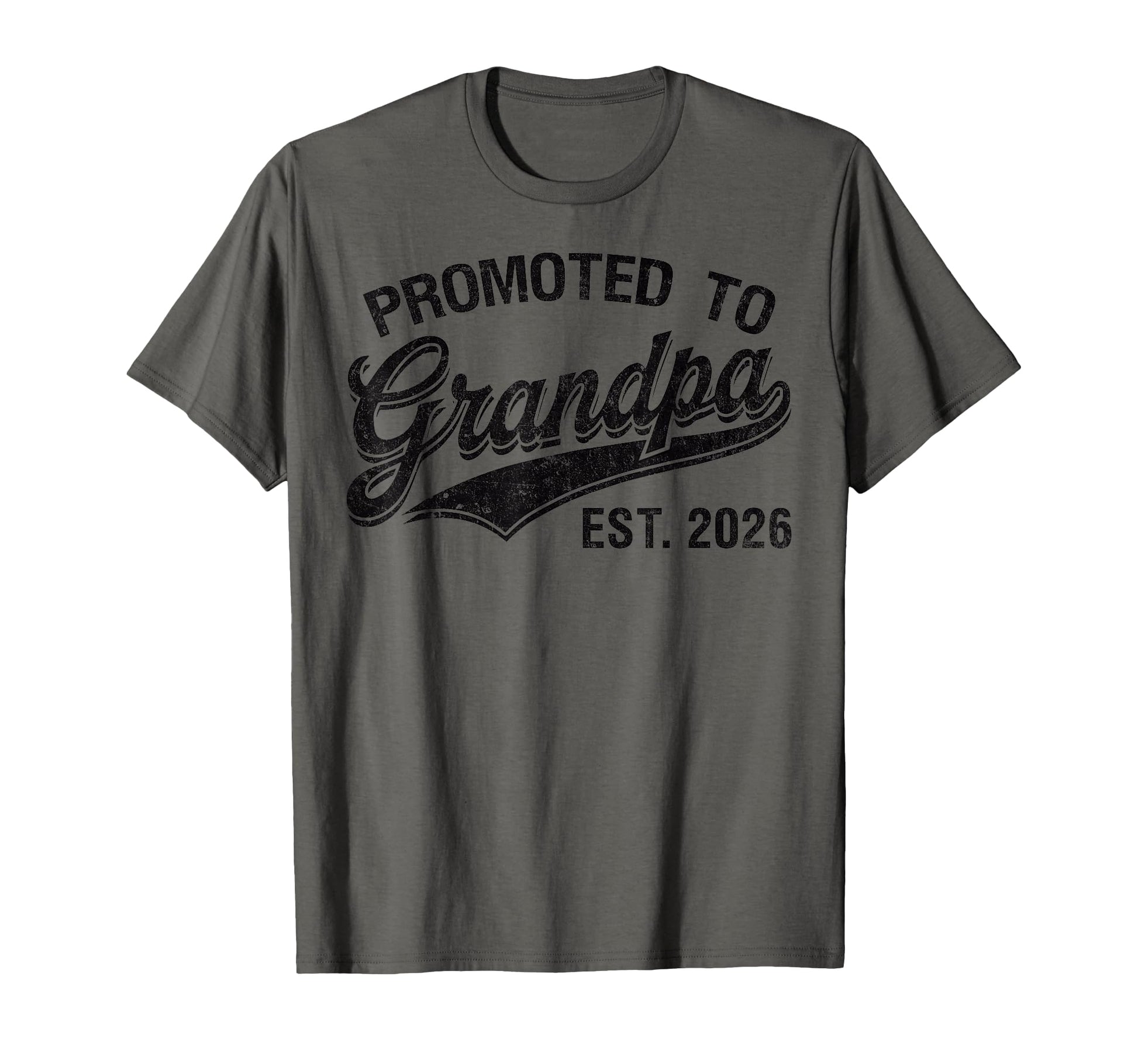 Mens Promoted To Grandpa Est 2026 T-Shirt - Custom Art Print for Adults - T-Shirt, Sweatshirt, Hoodie