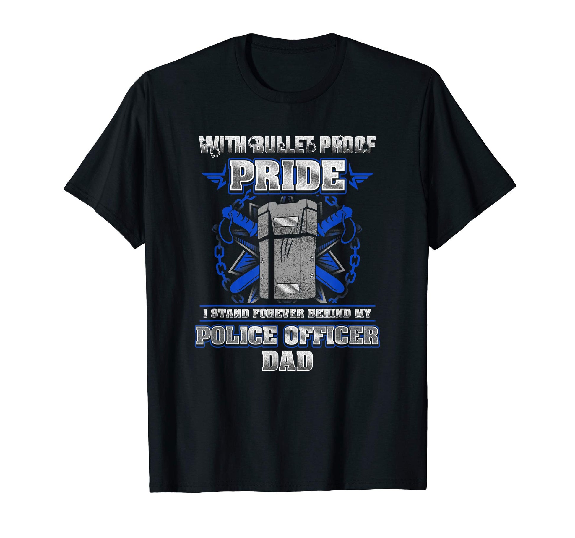 Law Enforcement Police Officer Dad T-Shirt - Graphic Print Men Women - T-Shirt, Sweatshirt, Hoodie