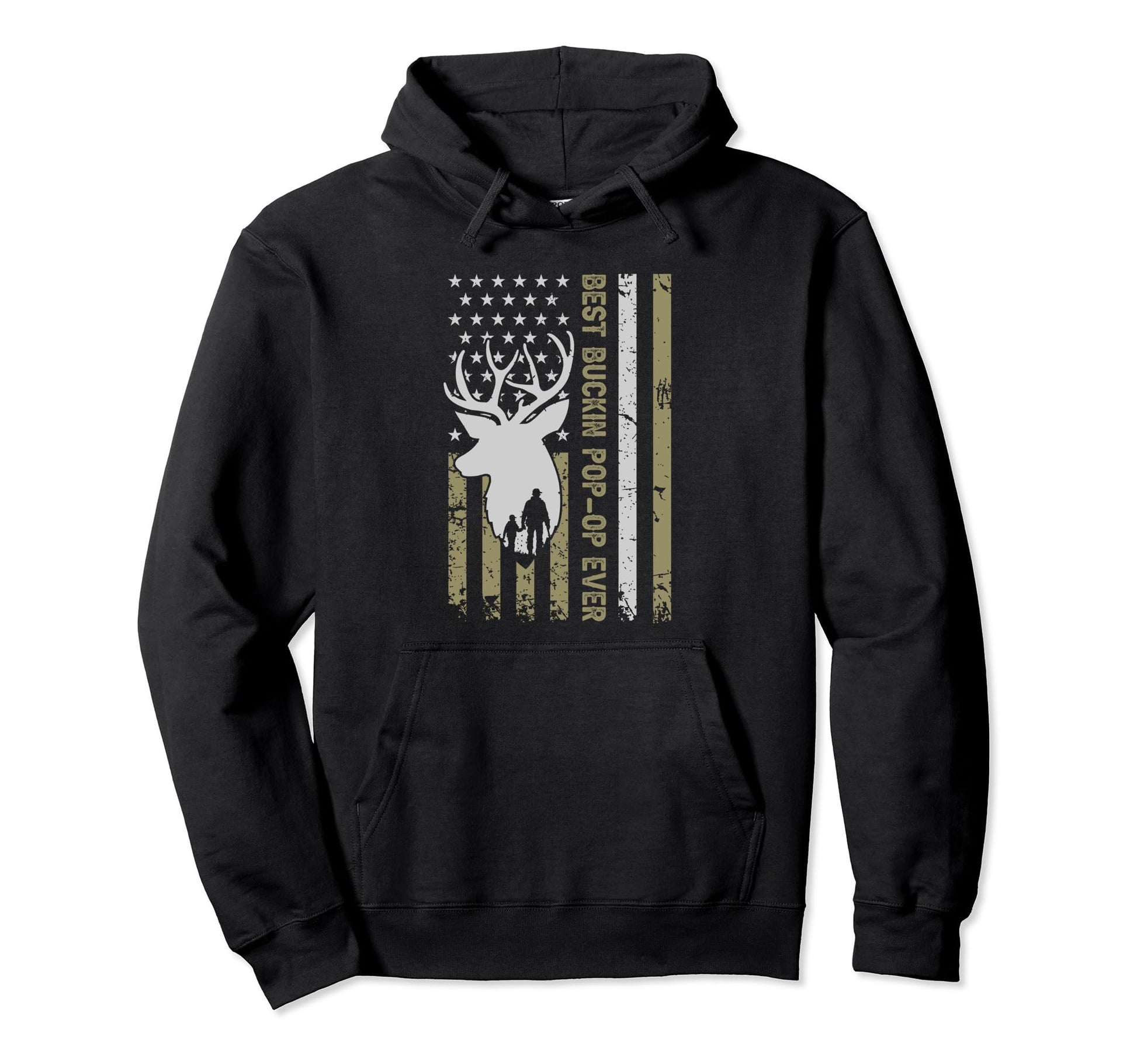 Best Buckin Pop Op Camouflage Hoodie - Casual Everyday Wear Men Women - T-Shirt, Sweatshirt, Hoodie