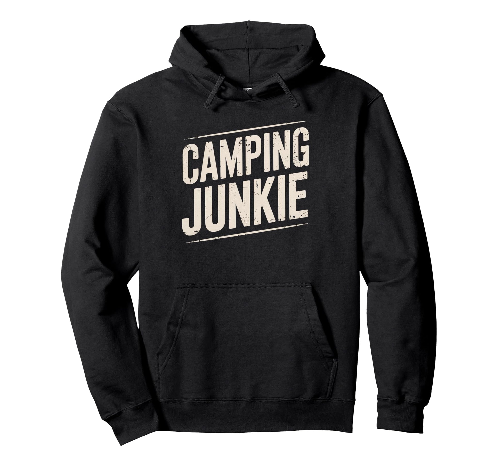 Funny Camping Junkie Outdoor Adventure Hoodie - Trendy Graphic Men Women - T-Shirt, Sweatshirt, Hoodie
