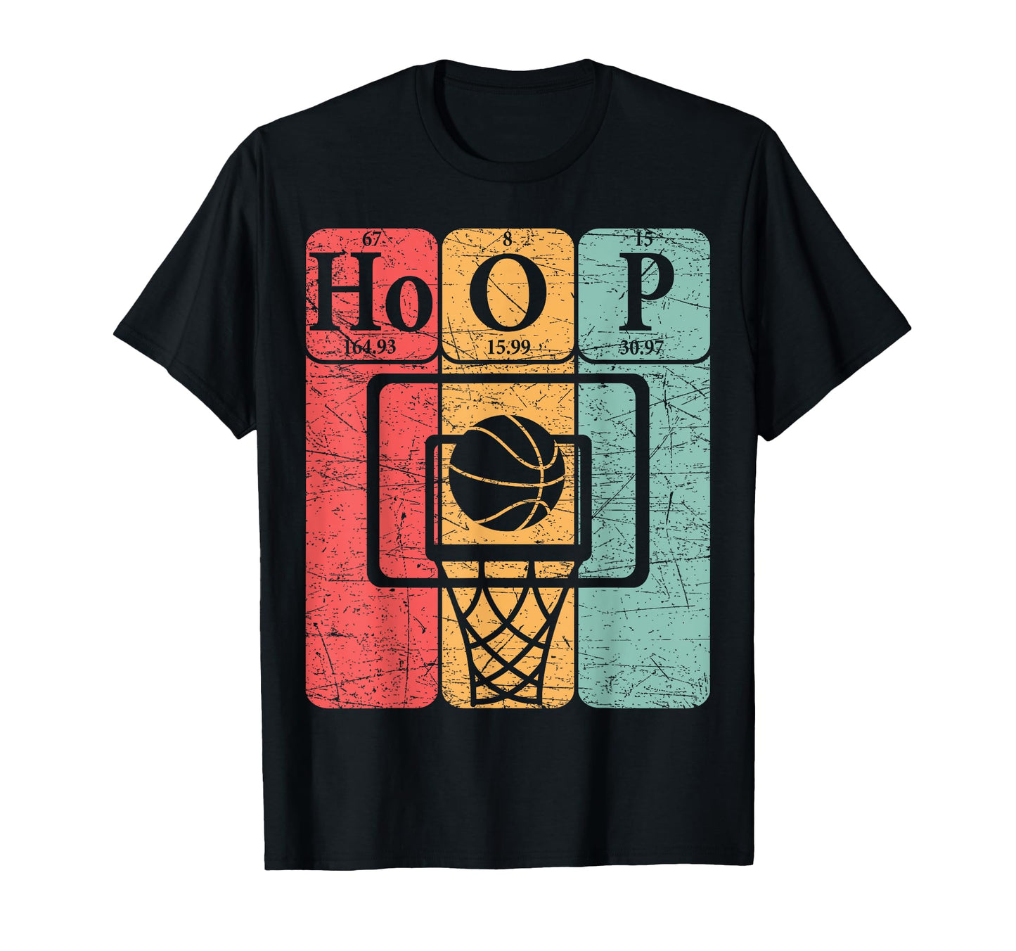 Basketball Periodic Table Elements T-Shirt - Aesthetic Graphic Unisex - T-Shirt, Sweatshirt, Hoodie