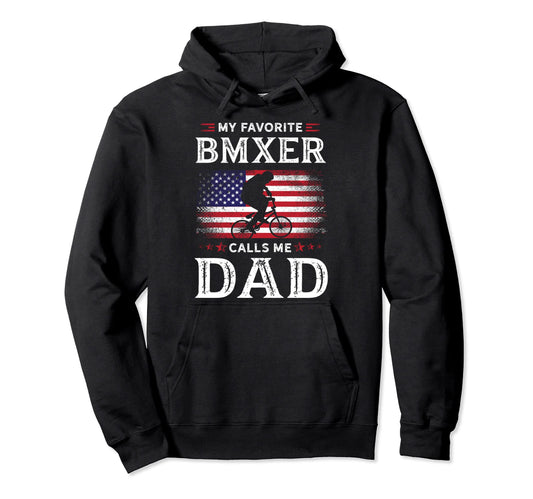 Bmx Bicycle Biking American Flag Biker Hoodie - Custom Art Print Unisex - T-Shirt, Sweatshirt, Hoodie