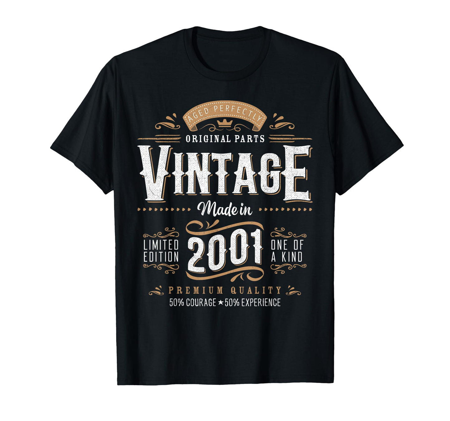 2001 Label 25Th Birthday Gift 25 T-Shirt - Casual Everyday Wear for Adults - T-Shirt, Sweatshirt, Hoodie